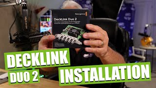 Installing a Decklink Duo 2 Into a Sonnet Thunderbolt 3 Chassis [upl. by Nylrehs]