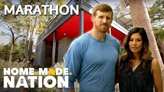 3 PRO ATHLETES STRUGGLE TO GO TINY Marathon  Tiny House Nation  HomeMadeNation [upl. by Yentruok]