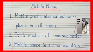 10 Best Lines On Mobile Phone📱 Mobile Phone 10 Lines Essay in English  10 Lines Essay On Mobile 📲 [upl. by Nolly]