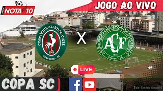 🔴 AO VIVO  CONCÓRDIA X CHAPECOENSE [upl. by Siderf]