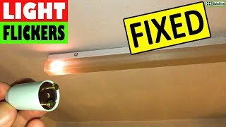 Fluorescent Light flickering and How to change starter in a Fluorescent Light [upl. by Theone431]