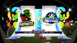 CPL18 Match Highlights M26 St Kitts amp Nevis Patriots v Barbados Tridents [upl. by Eillit]