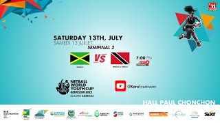 Netball World Youth Cup 2025 Qualifier  Jamaica VS Trinidad amp Tobago Saturday July 13th [upl. by Ahsirtak]