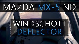 Windschott Mazda MX5 ND  Wind deflector  Windblocker  Windstop [upl. by Anselma]