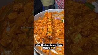 Most Hygienic Paneer tikka Making😍😋 Indian Street Food [upl. by Elleirua894]