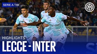 LECCE 12 INTER  HIGHLIGHTS  SERIE A 2223 ⚫🔵 🇮🇹 [upl. by Aroved817]