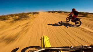 RMZ250 Wide Open in the California Desert 4K Adventure to Randsburg [upl. by Haldis]