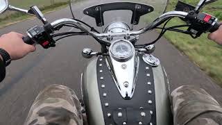 Yamaha Drag Star 125 test drive [upl. by Sacttler527]