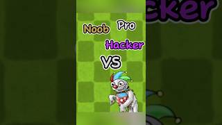 PVZ Fusion  Noob vs Pro vs Hacker  King Clown Zombie pvz memes shorts [upl. by Liggitt]