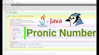 Pronic number  Programming in JAVA  BlueJ  Subscribe for more [upl. by Hirsch]