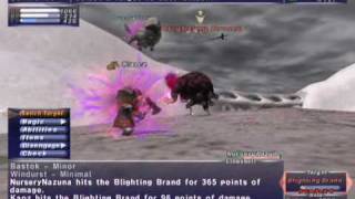 FFXI NM Saga 198 Blighting Brand vs BST Full Battle [upl. by Yroj]