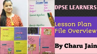 How To Make Lesson Plan  Format Of Lesson Plan  Lesson Plan File  Lesson Plan [upl. by Anyehs]