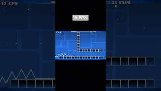 240 FPS Vs 15 FPS shorts fyp geometrydash gaming [upl. by Sela]