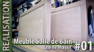 Meuble de salle de bain en chêne massif [upl. by Rod]