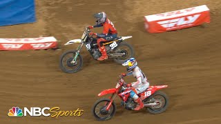 Marvin Musquin fends off Eli Tomac for St Louis Triple Crown win  Motorsports on NBC [upl. by Downes]