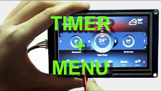 WYŚWIETLACZ NEXTION ARDUINO TIMER  MENU 8 [upl. by Kciwdahc]