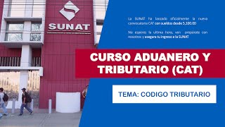 CAT SUNAT  CODIGO TRIBUTARIO [upl. by Bracci]