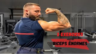 Biceps énormes avec 3 exercices haltères [upl. by Gallenz]