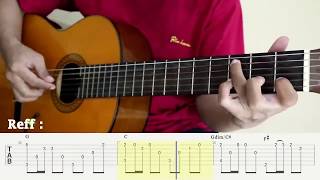 Sampai Menutup Mata  Acha Septriasa  Fingerstyle Guitar Cover  Tutorial TAB [upl. by Shugart953]