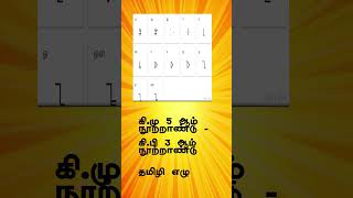 தமிழ் எழுத்துக்களின் பரிணாம வளர்ச்சி  tamil letters evolution short [upl. by Irina]