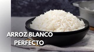 Cómo hacer Arroz blanco perfecto Sin olla arrocera [upl. by Cira]