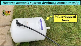 Reverse osmosis system draining continuously  Common causes [upl. by Esinahs]