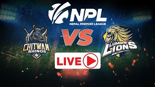 LIVE Nepal Premier League 2024  Chitwan Rhinos vs Lumbini Lions  TU Cricket Ground npl [upl. by Natsrik]