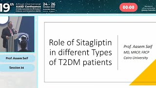 Role of Sitagliptin in special population  Prof Assem Seif [upl. by Arvie]