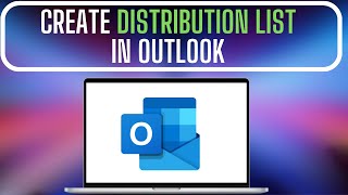 How to Create Distribution List in Outlook  Microsoft Outlook [upl. by Vivienne]