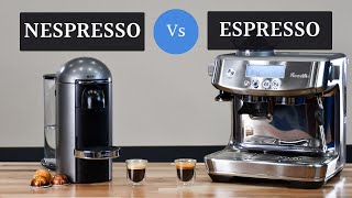 Nespresso vs espresso comparison Nespresso Vertuo vs Breville Barista Pro [upl. by Ardien745]