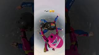 Nie zawsze było idealnie 🤫🙈 fail skydiving adrenalina flying skydive aff parachute skoki [upl. by Edson774]