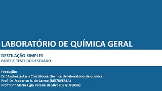 LQG  Prática 4 pt 2 Teste do destilado [upl. by Arata]