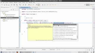 Spring Tutorial 04  Writing Code Using the Bean Factory [upl. by Ande]