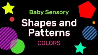 Calming Baby Sensory Animation  Colored Shapes and Patterns for Visual Stimulation [upl. by Kaine]