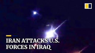 Iran launches missiles targeting US military in Iraq in revenge attack [upl. by Dafna262]