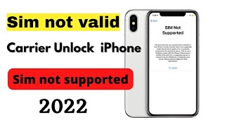 iphone unlock sim  iphone sim not supported [upl. by Kcinemod353]