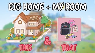 Big Family Home  My Room Furniture Pack 💿 Toca Boca House Ideas 😍 TOCA GIRLZ [upl. by Orlan]