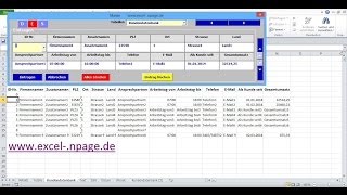 1Datenbank Programm mit flexibler Maske erstellen ExcelArbeitsmappe mit Makros erstellen [upl. by Aneger]