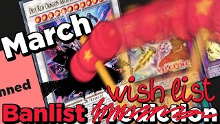 March Banlist Predictions What Are My Expectations [upl. by Eilrahc]