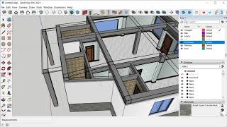 The best and the fastest way to draw a building in Sketchup [upl. by Alpheus400]