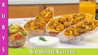 Fresh Mexican Breakfast Burritos with Avocado Salsa Recipe In Urdu Hindi  RKK [upl. by Lutero460]