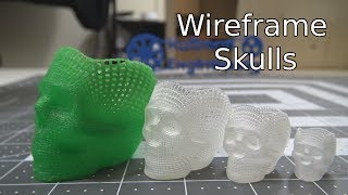 3D Printing Impossible to Manufacture Objects  Wireframe Skull [upl. by Byrdie]