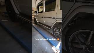 New exhaust on 2005 Mercedes G500 [upl. by Neiviv376]