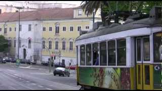 Historische Straßenbahn 28  Sightseeing in Lissabon HD Film [upl. by Eelrebma]