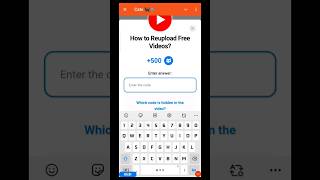 How to reupload free videos cats code  500 free cats code today  cats task code cats [upl. by Aerbma]