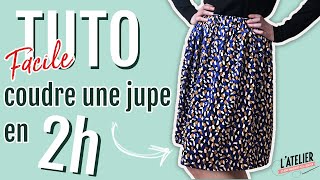 TUTO COUTURE FACILE  comment coudre une jupe en 2h [upl. by Amre]