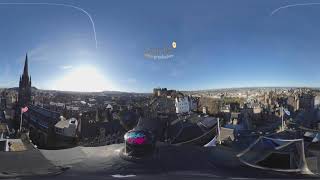 A Virtual Tour of Edinburgh from Camera Obscura from day to night [upl. by Husha537]