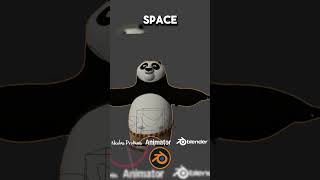 Blender Rigify for Kung Fu Panda animations 🐼 blender 3danimation blender3d blendertutorial [upl. by Ahsetan]