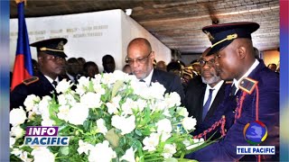 Le Premier ministre Ariel Henry a déposé dimanche une gerbe de fleurs au MUPANAH [upl. by Ellehcear]