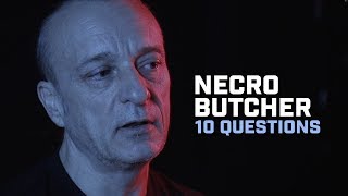 10 questions with Necrobutcher  MAYHEM [upl. by Yanrahs]